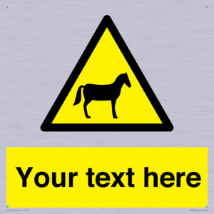 Custom warning horses